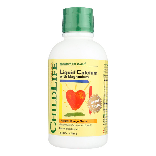 Childlife Liquid Calcium With Magnesium Natural Orange - 16 Fl Oz