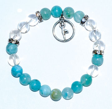 8mm Hemimorphite & Quartz With Yoga