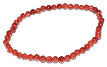 4mm Gold Sandstone Stretch Bracelet