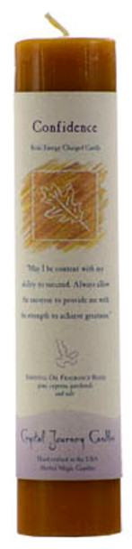 Confidence Reiki Charged Pillar Candle