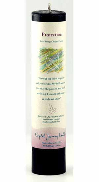 Protection Reiki Charged Pillar Candle