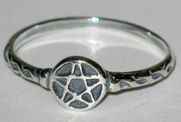 Pentagram Ring Size 8 Sterling