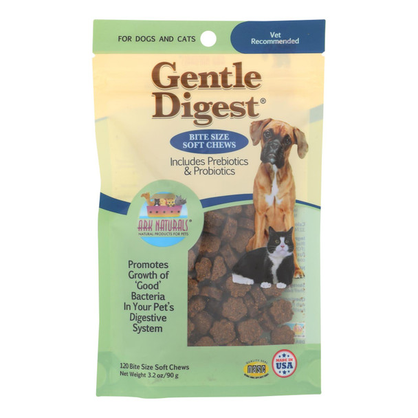 Ark Naturals Gentle Digest For Dogs And Cats - 120 Soft Chews