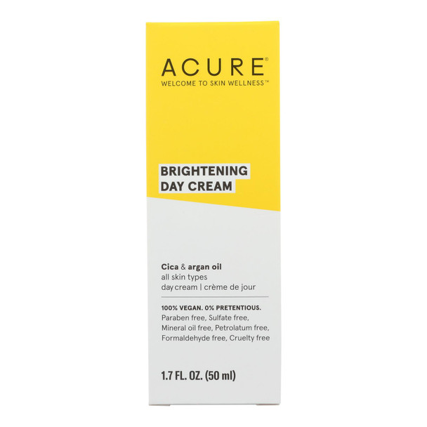 Acure - Day Cream - Gotu Kola Extract And Chlorella - 1.75 Fl Oz.