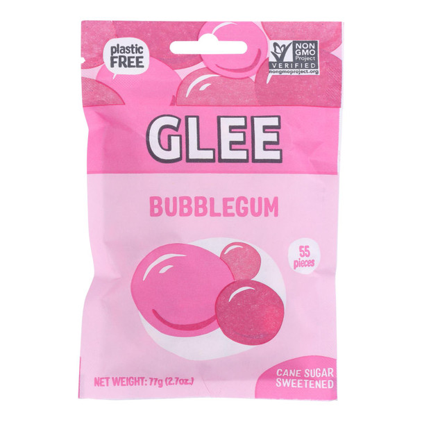 Glee Gum - Chewing Gum Bubble Gum Pouch - Case Of 6-55 Ct