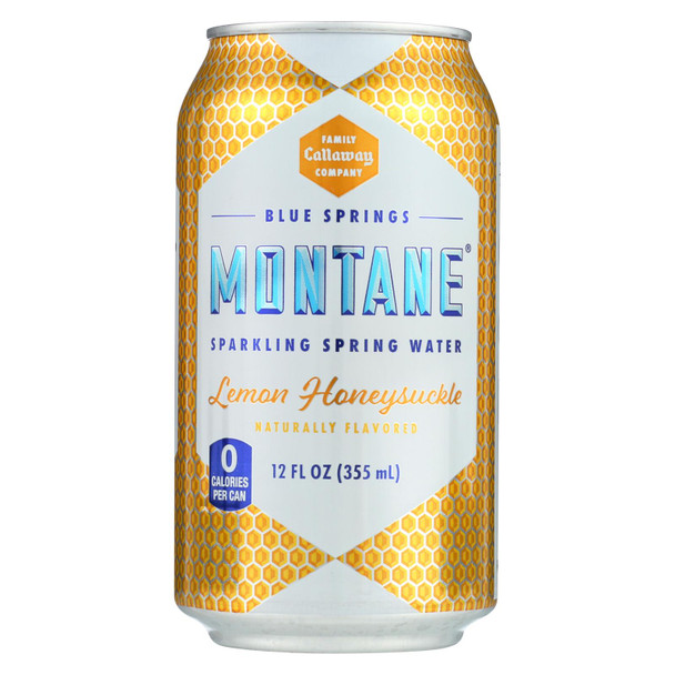 Montane - Water Sparkling Lemon Honeysuckle - Case Of 3 - 8/12 Fz