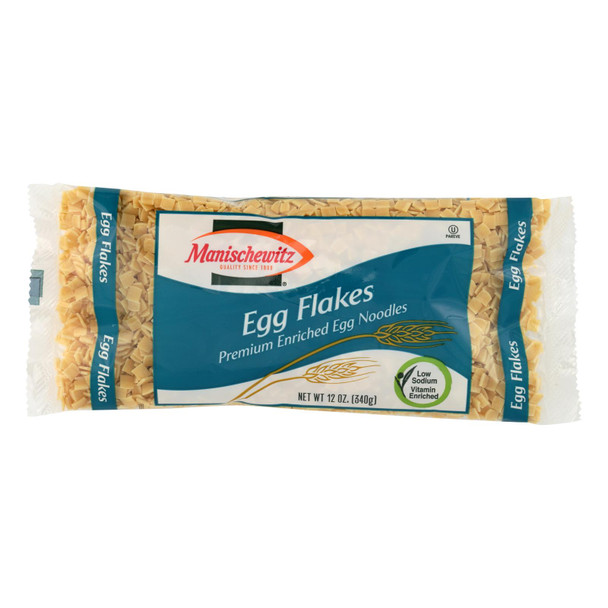 Manischewitz Egg Flakes Noodles - Case Of 12 - 12 Oz