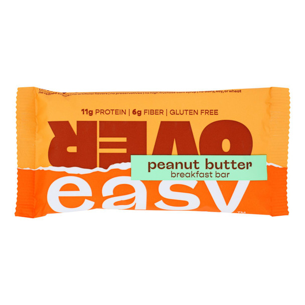 Over Easy - Breakfast Bar Peanut Butter - Case Of 12-1.8 Oz