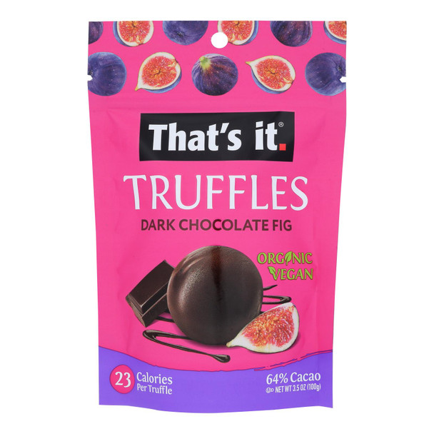That's It - Truffle Dark Chocolate Fig - Case Of 6-3.5 Oz