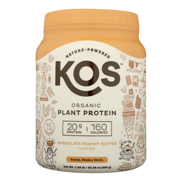 Kos - Plant Protein Chocolate Peanut Butter - 1 Each - 20.56 Oz