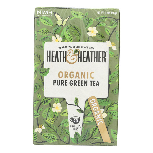 Heath & Heather - Tea Pure Green Tea - Case Of 6-20 Ct