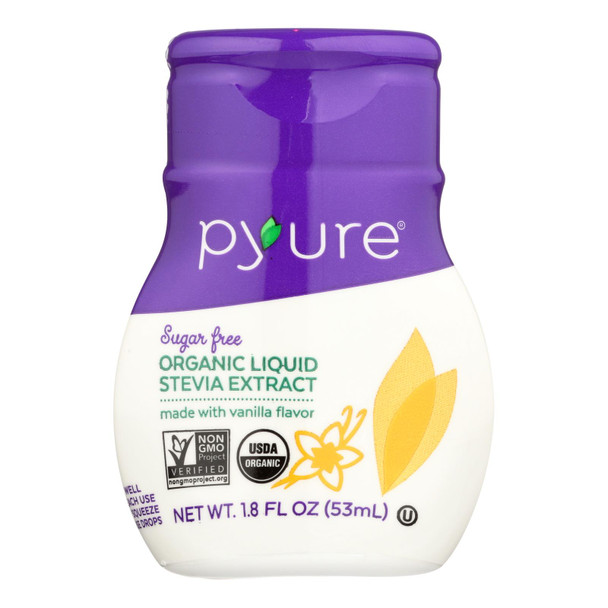 Pyure Sugar Free Organic Vanilla Liquid Stevia Extract - Case Of 6 - 1.8 Oz