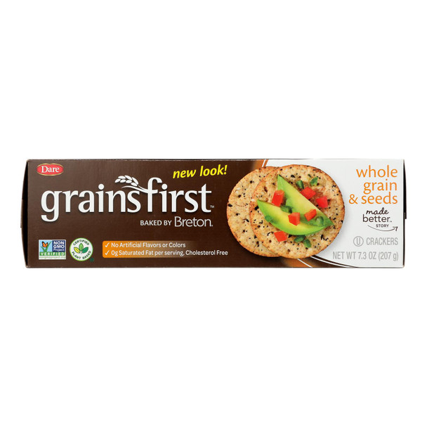 Breton/dare - Crackers Grains First - Case Of 12-7.3 Oz