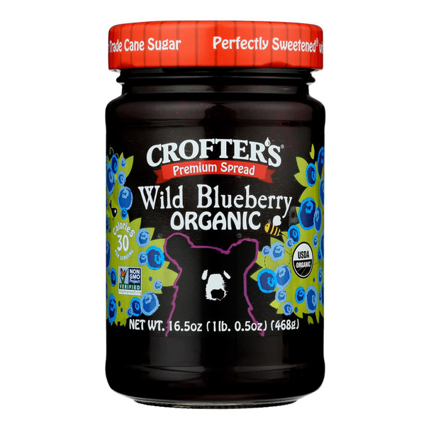 Crofters - Premium Spread Wild Blueberry - Case Of 6-16.5 Oz