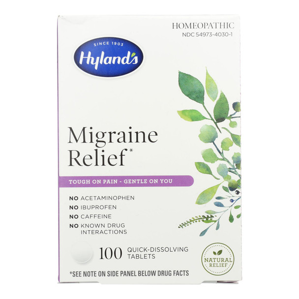 Hyland's - Homeopathic Migraine Relief - 1 Each-100 Tab