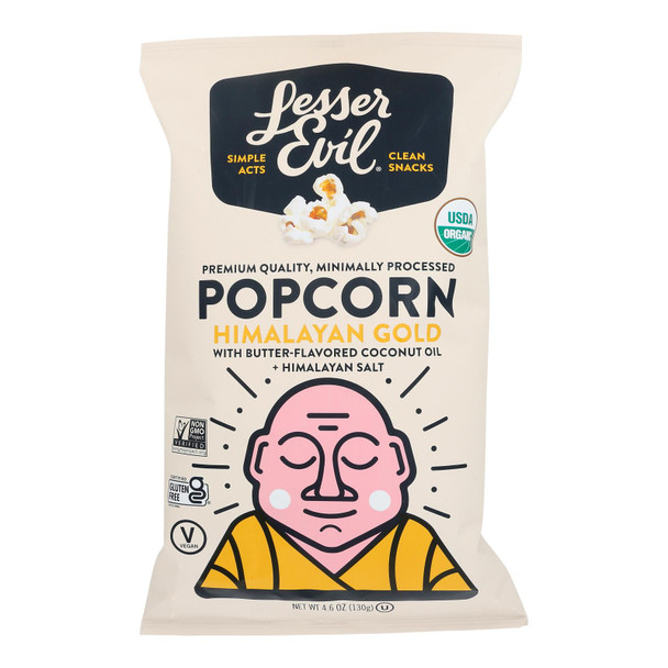 Lesser Evil - Popcorn Himalayan Gold - Case Of 12-4.6 Oz