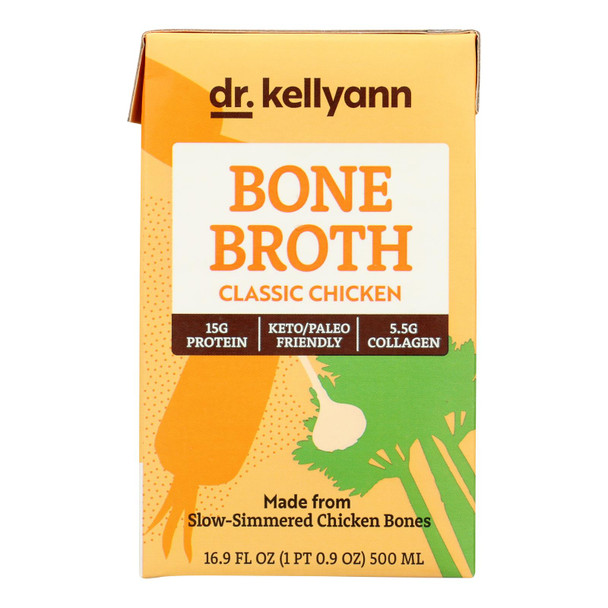 Dr. Kellyann - Bone Broth Classic Chicken - Case Of 6-16.9 Fz