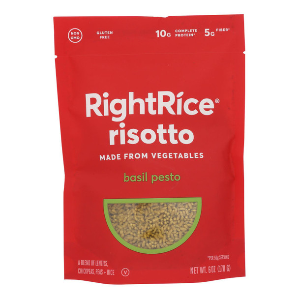 Right Rice - Risotto Veg Basil Pesto - Case Of 6-6 Oz