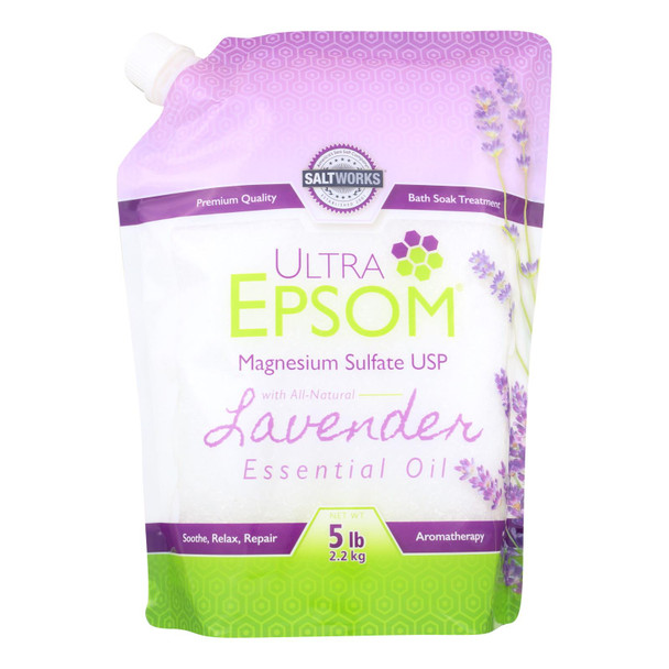 Ultra Epsom - Epsom Salt Lavender - 1 Each - 5 Lb