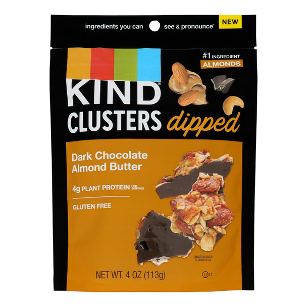 Kind - Clstr Dip Dark Chocolate Almond Butter - Case Of 8-4 Oz