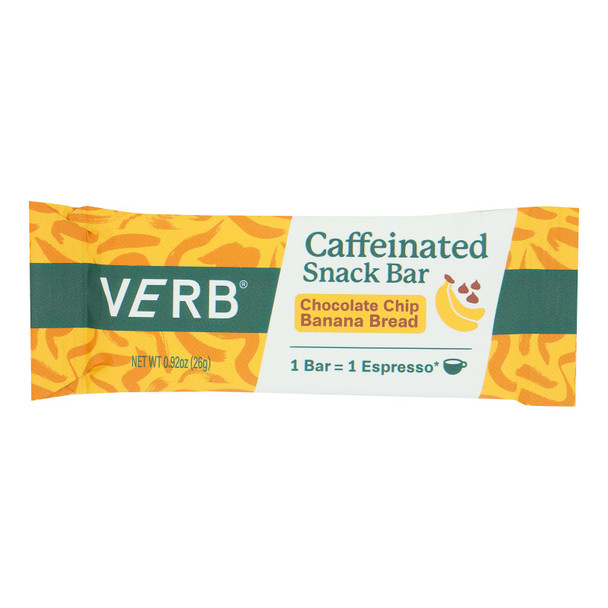 Verb Energy - Energy Bar Chocolate Chip Ban Brd - Case Of 16-.92 Oz