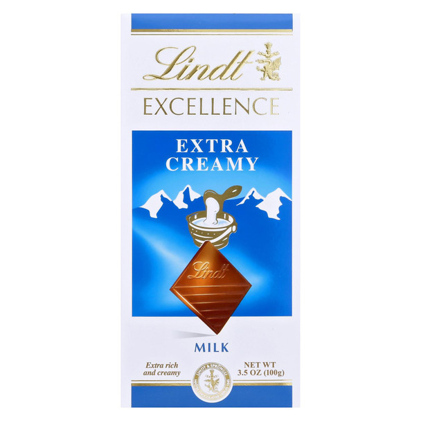 Lindt - Bar Milk Choc Excel X-creamy - Cs Of 12-3.5 Oz