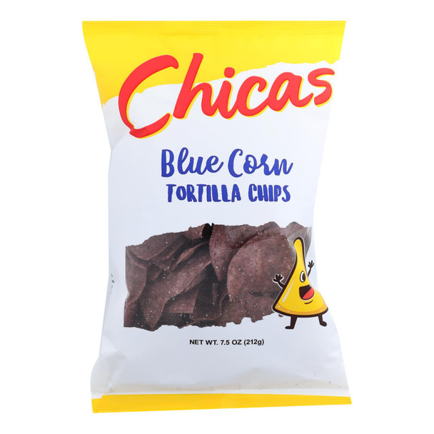 Chicas - Chips Tortilla Blue Corn - Case Of 9-7.5 Oz