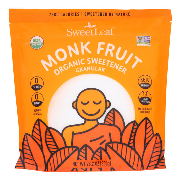 Sweet Leaf - Sweetener Monkfruit Granulated  - Case Of 6-28.2 Oz