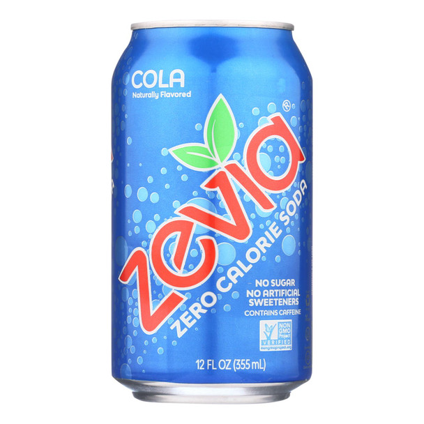 Zevia Soda - Zero Calorie - Cola - Can - 6/12 Oz - Case Of 4