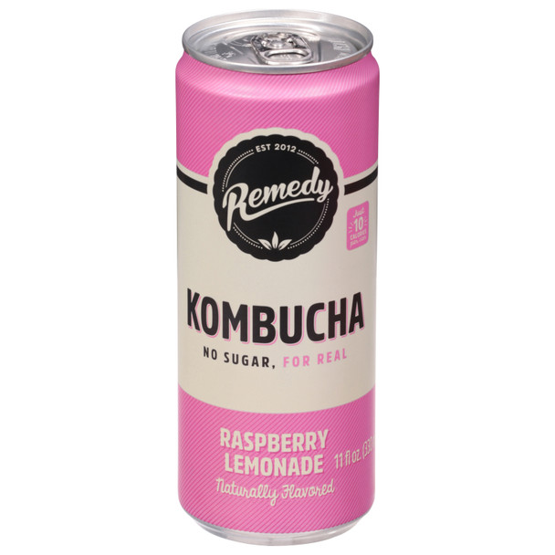 Remedy - Kombucha Raspberry Lemonade - Case Of 12-11 Fz