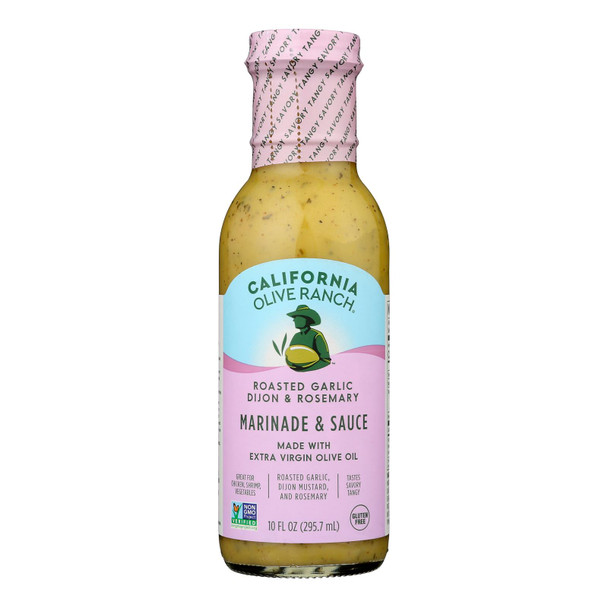 California Olive Ranch - Marinade Sauce Roasted Gar Dijon - Case Of 6-10 Fz