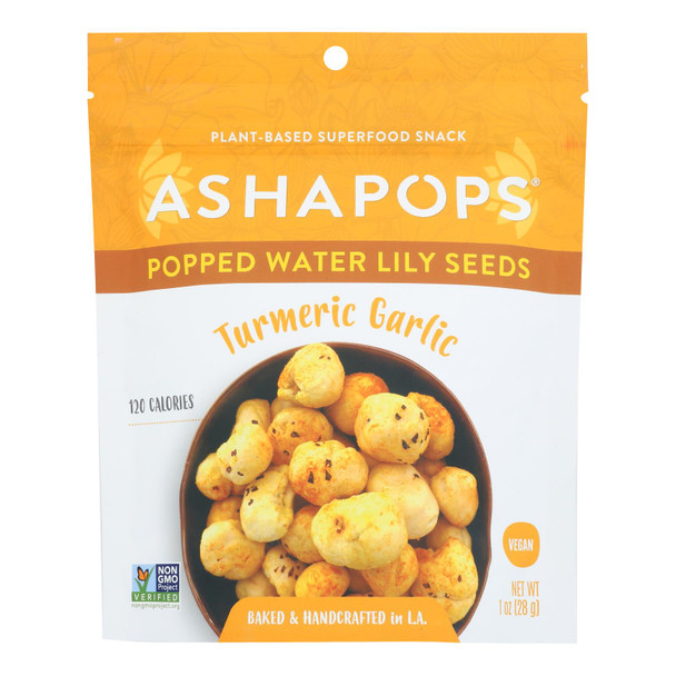 Ashapops - Pops Water Lily Tumeric Garlic - Case Of 6-1 Oz