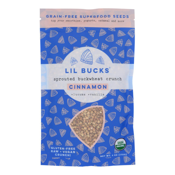 Lil Bucks - Buckwheat Sprouted Cinnamon - Case Of 6-6 Oz