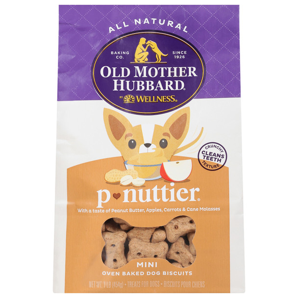 Old Mother Hubbard - Biscuits P-nuttier Mini - Case Of 4-16 Oz