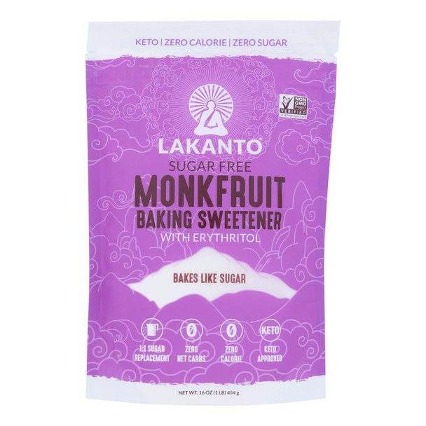 Lakanto - Sweetener Baking Monkfruit - Case Of 8-16 Oz