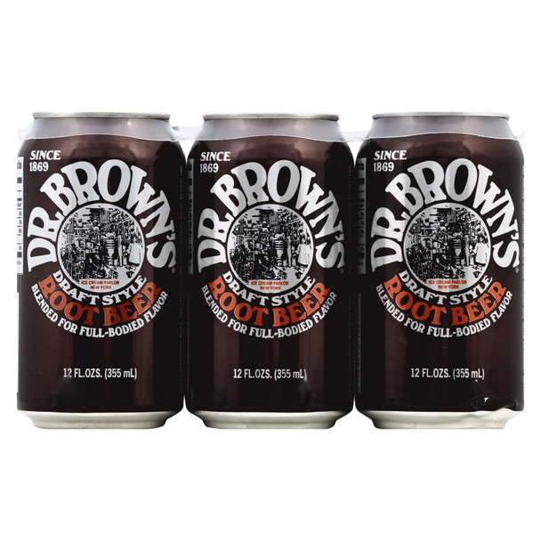 Dr. Brown Draft Style Root Beer - Case Of 4 - 6/12 Fz