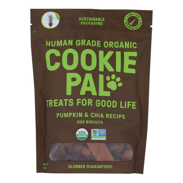 Cookie Pal - Dog Treat Pumpkin Chia - Case Of 4-10 Oz