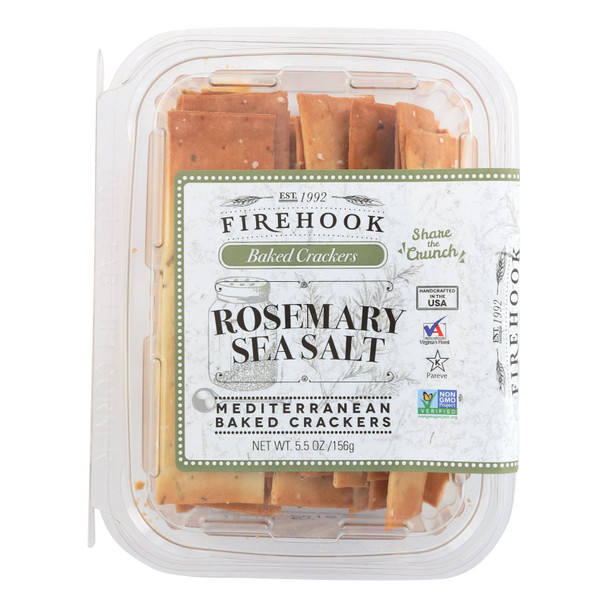 Firehook - Cracker Rosemary Sea Salt - Case Of 8-5.5 Oz