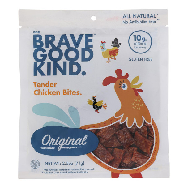 Brave Good Kind - Chicken Bites Tender Original - Case Of 10-2.5 Oz