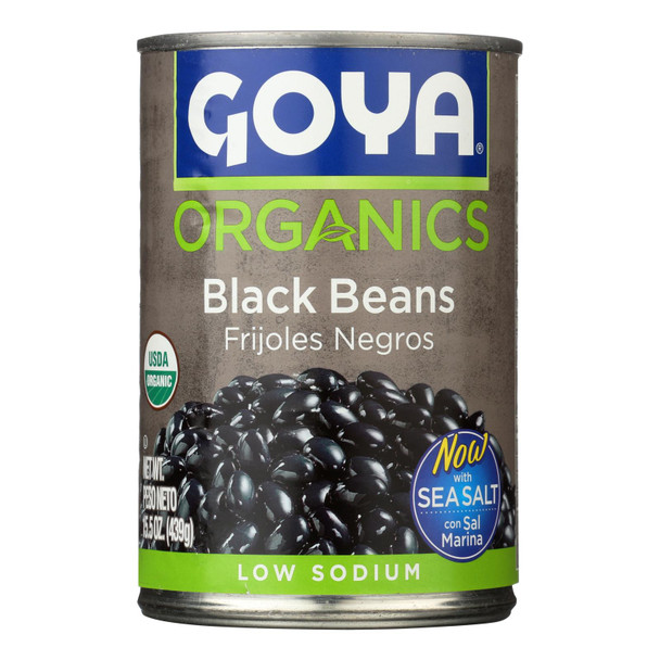 Goya - Beans Blck Low Sodium - Case Of 24-15.5 Oz