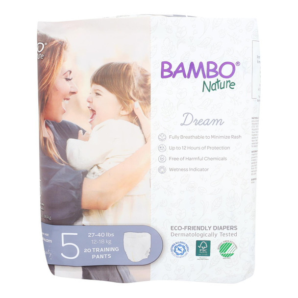 Bambo Nature - Training Pants Size 5 - Case Of 5-20 Ct