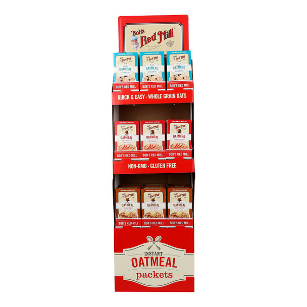 Bob's Red Mill - Displayinstant Oatmeal Gluten Free Pkt 3flv - Case Of 36-ct