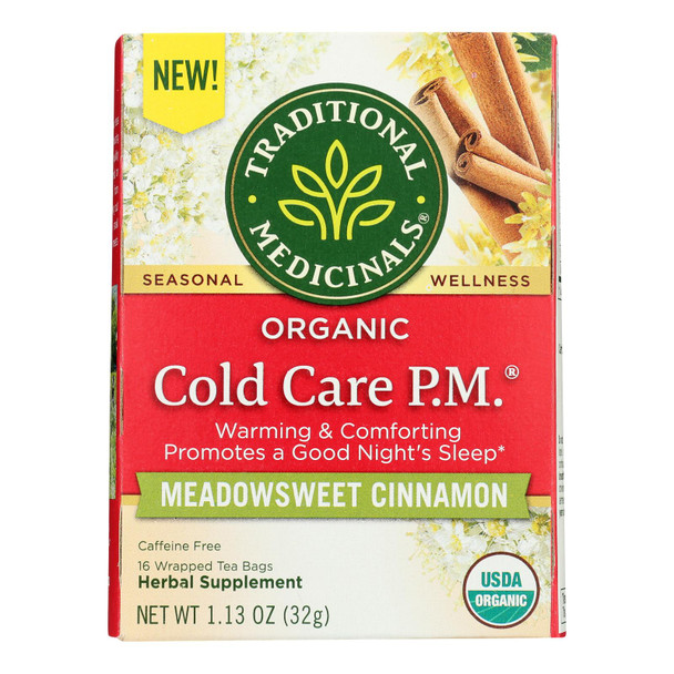 Traditional Medicinals - Tea Cold Care Pm - Case Of 6-16 Bag