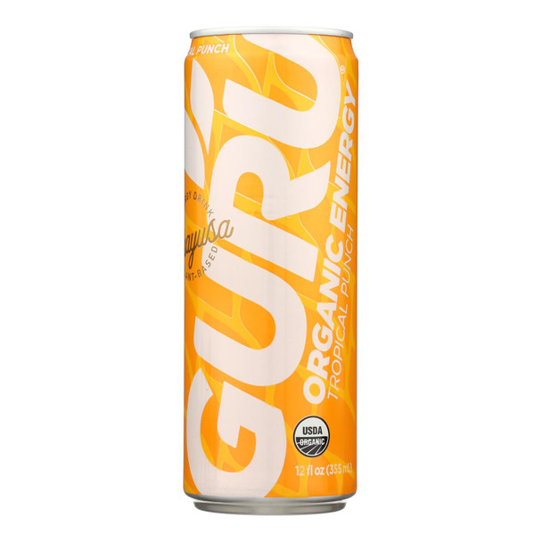 Guru Energy Drink - Enrygy Drink Guayusa - Case Of 24-12 Oz