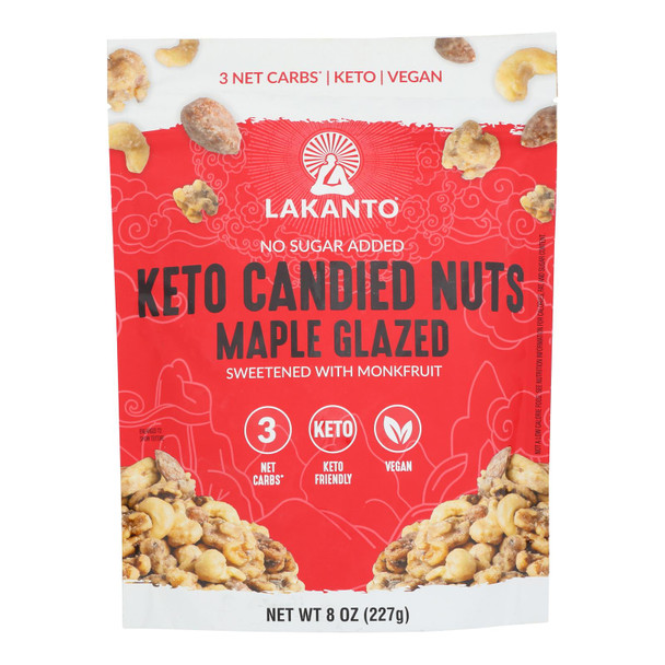 Lakanto - Nuts Keto Maple Glazed - Case Of 12-8 Oz