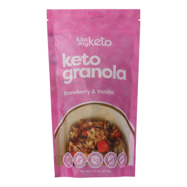 Kiss My Keto - Keto Granola Straw&van - Case Of 6-9.5 Oz