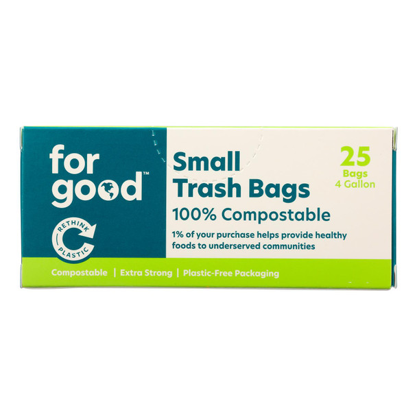 For Good - Trash Bags Small - Case Of 6-25 Ct