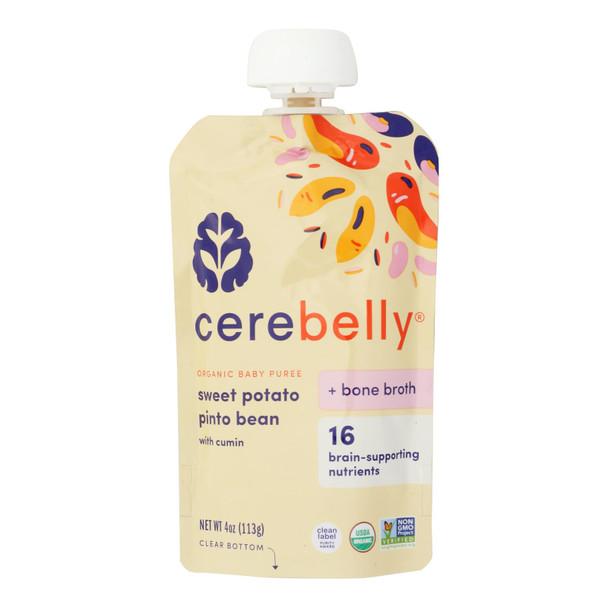 Cerebelly - Puree Sweet Pot Pnto Bn - Case Of 6-4 Oz
