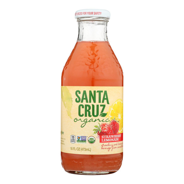 Santa Cruz Organic - Lemonade Strawberry - Case Of 8-16 Oz