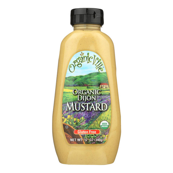 Organic Ville Stone Ground Organic - Mustard - Case Of 12 - 12 Oz.